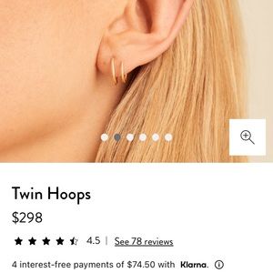 Mejuri Twin Hoops Earrings